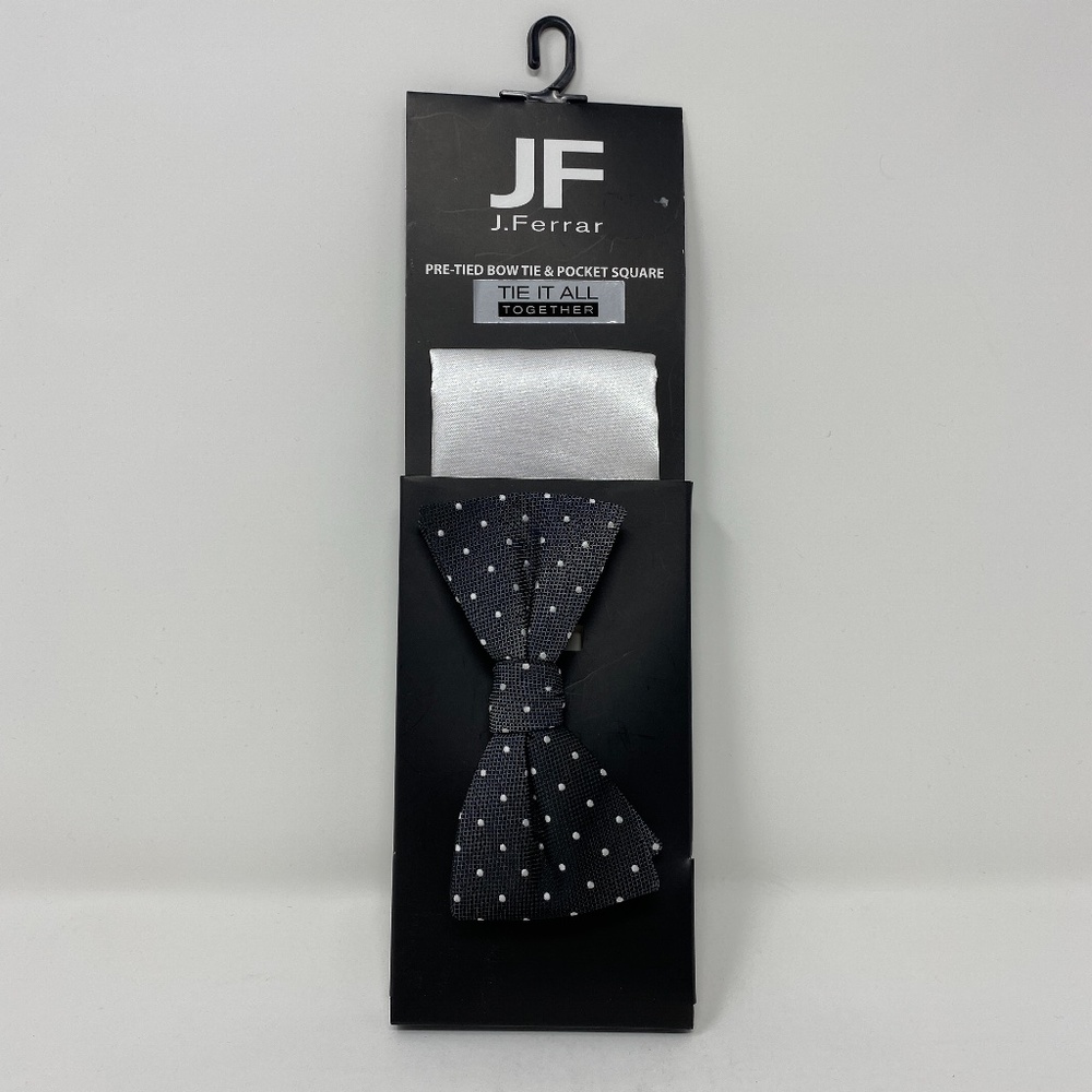 JF J. Ferrar Bow Tie & Pocket Square Combo